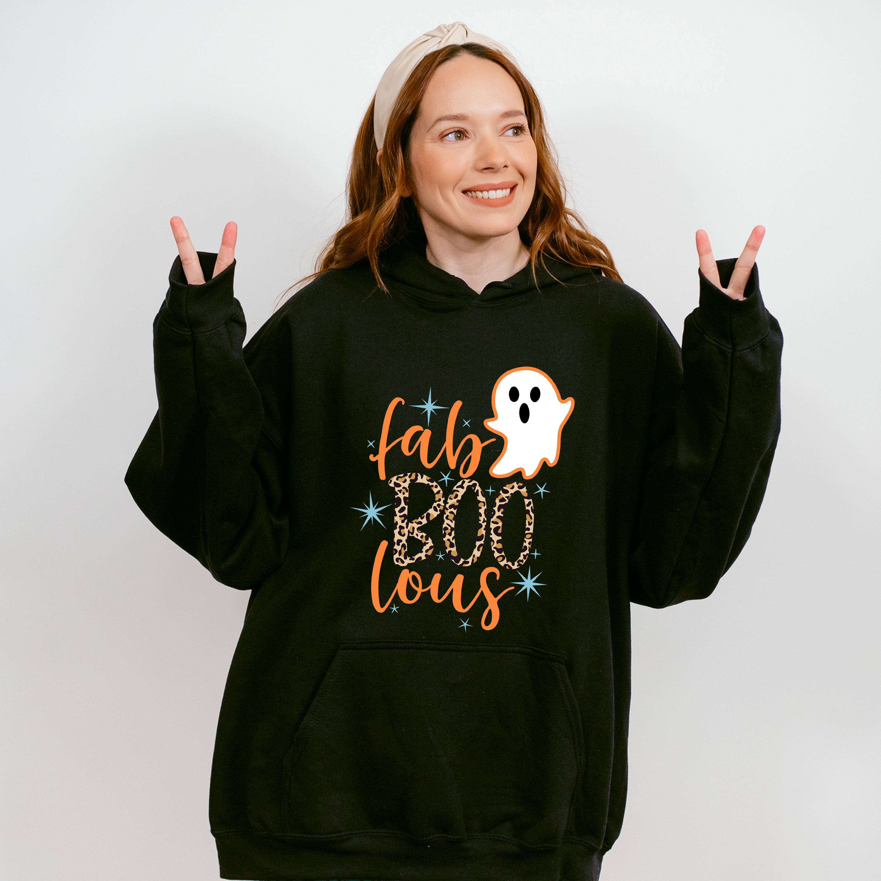 Halloween Fabolous Boo Ghost Design - Halloween Unisex Crewneck T-Shirt Sweatshirt Hoodie