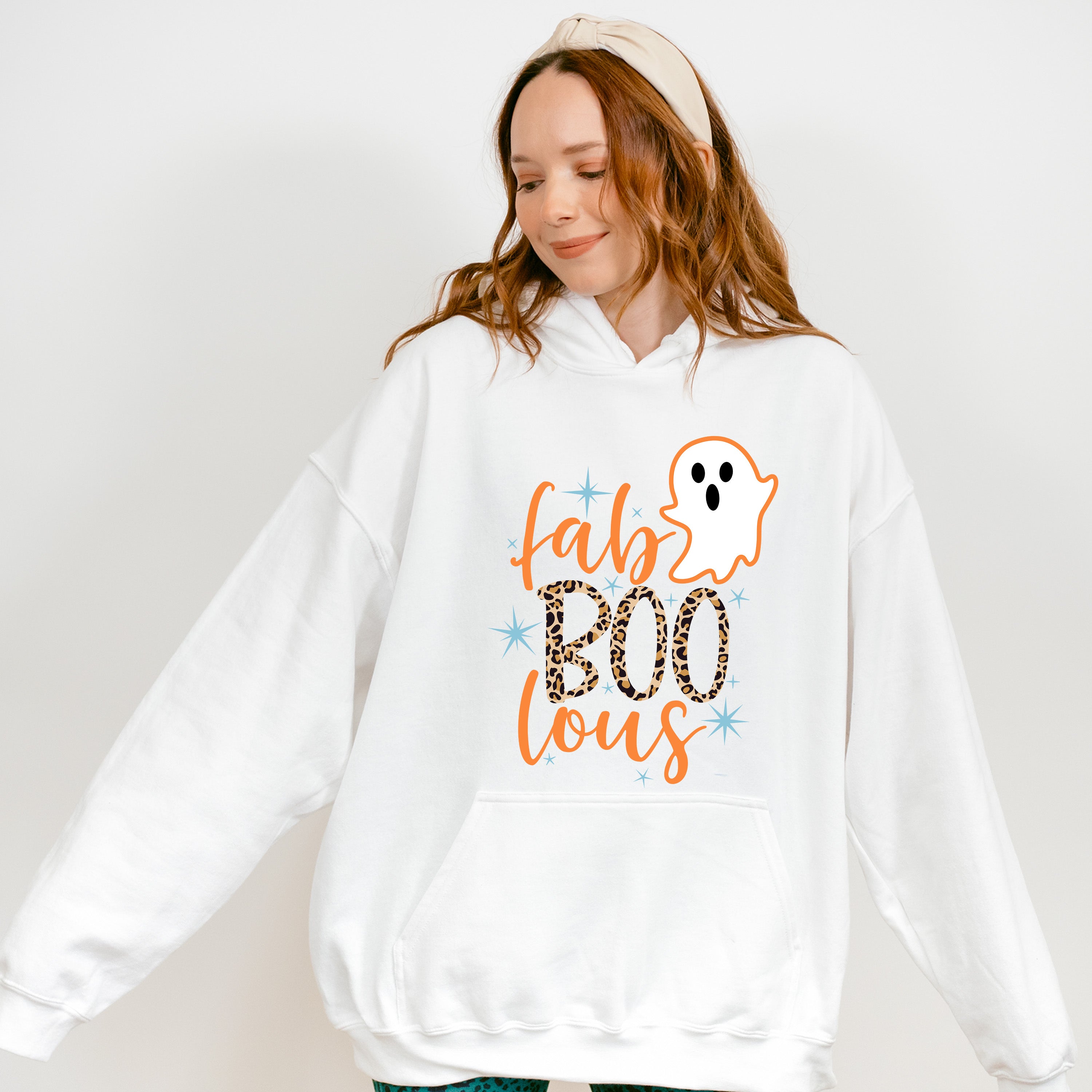 Halloween Fabolous Boo Ghost Design - Halloween Unisex Crewneck T-Shirt Sweatshirt Hoodie