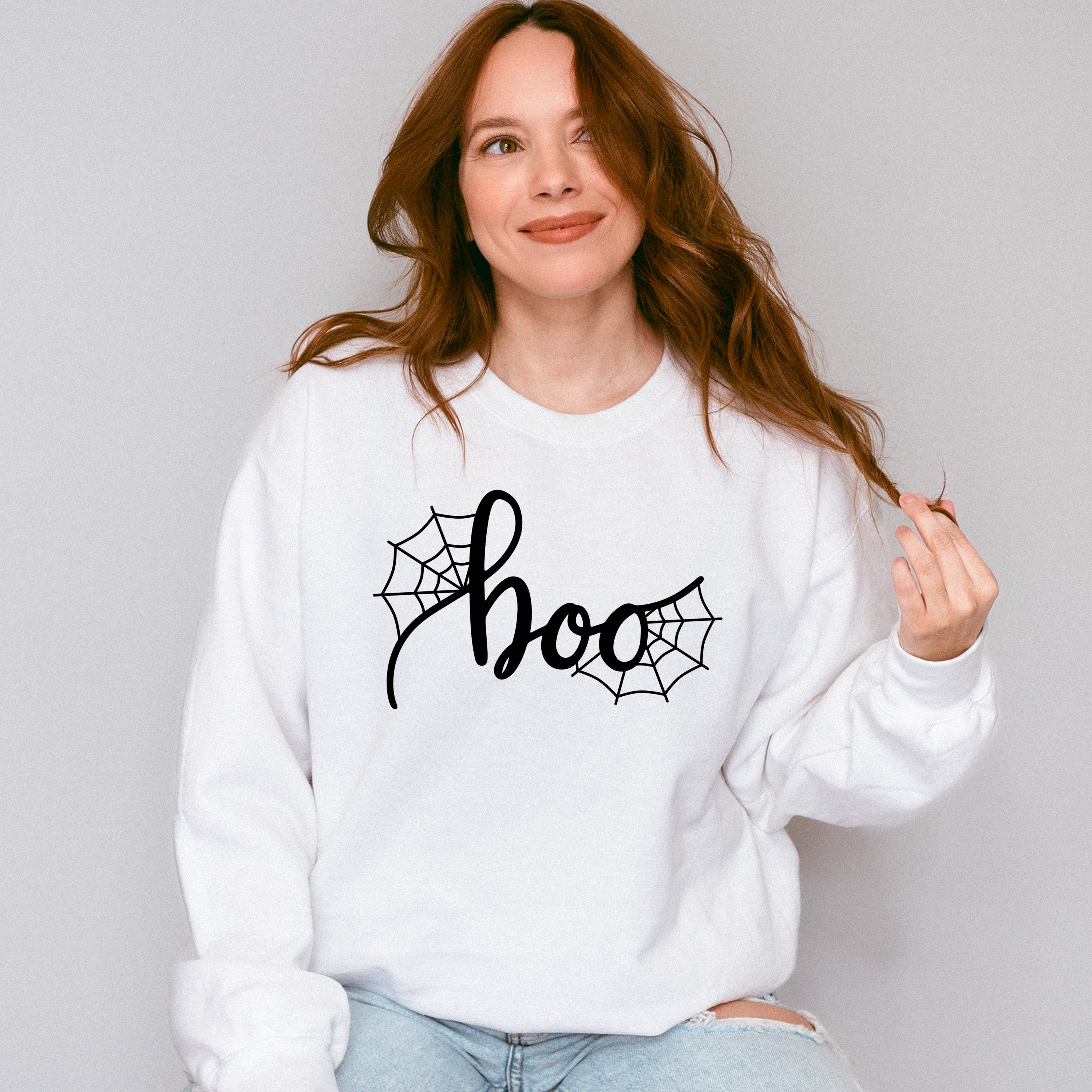 Halloween Spider Wap Boo Design - Halloween Unisex Crewneck T-Shirt Sweatshirt Hoodie