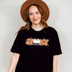 Spooky Ghost Design - Halloween Unisex Crewneck T-Shirt Sweatshirt Hoodie