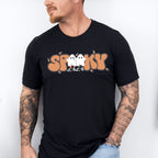 Spooky Ghost Design - Halloween Unisex Crewneck T-Shirt Sweatshirt Hoodie