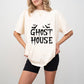 Ghost House Design - Halloween Unisex Crewneck T-Shirt Sweatshirt Hoodie