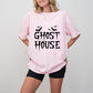 Ghost House Design - Halloween Unisex Crewneck T-Shirt Sweatshirt Hoodie