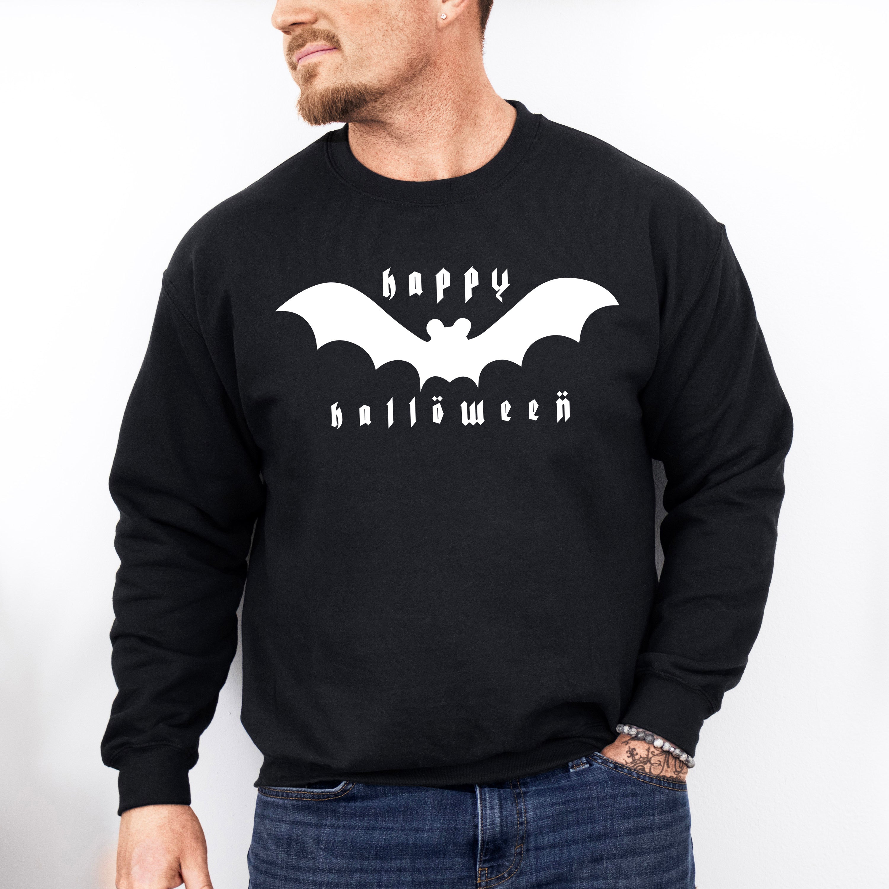 Happy Halloween Design - Halloween Unisex Crewneck T-Shirt Sweatshirt Hoodie