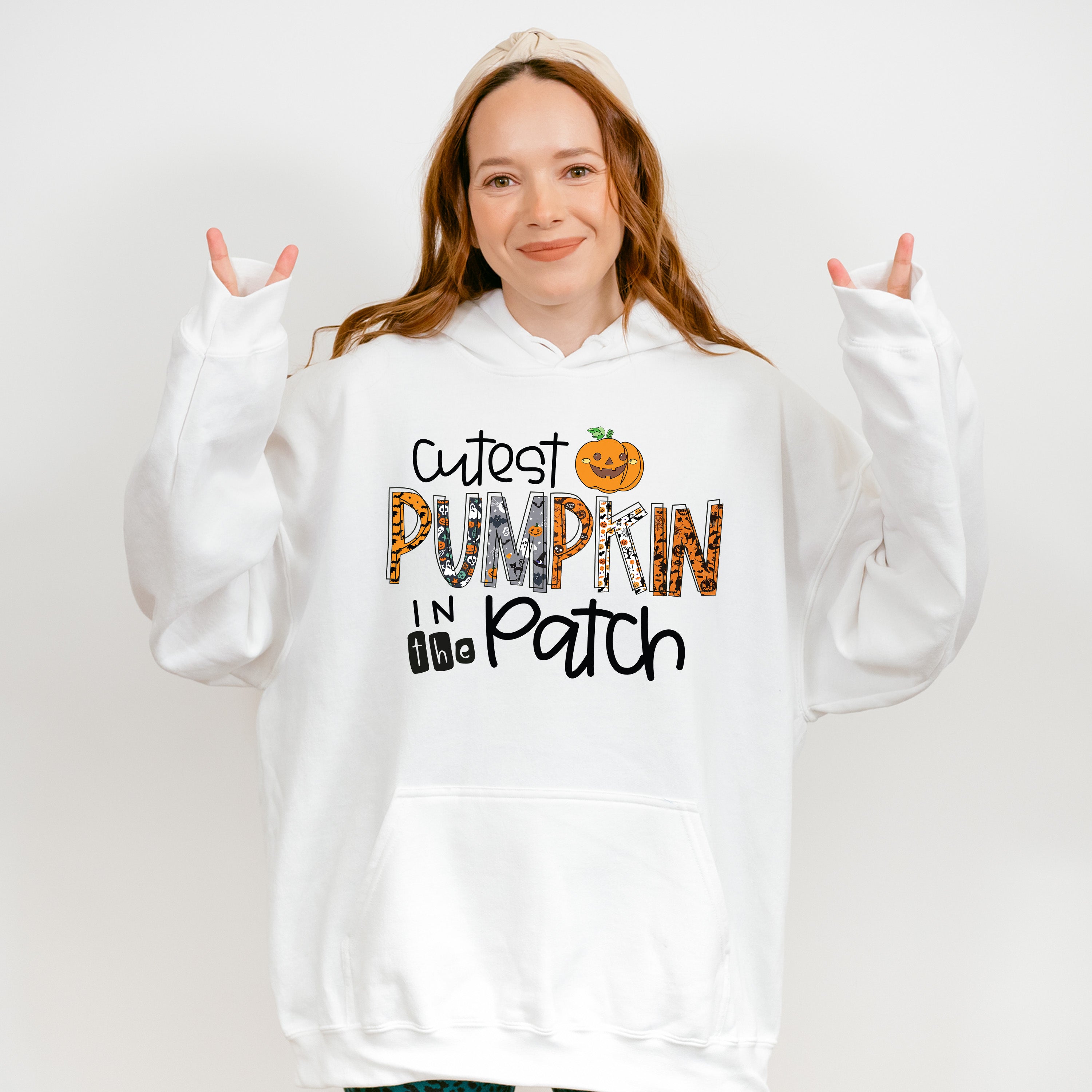 Cutest Pumpkin In The Pactch Design - Halloween Unisex Crewneck T-Shirt Sweatshirt Hoodie