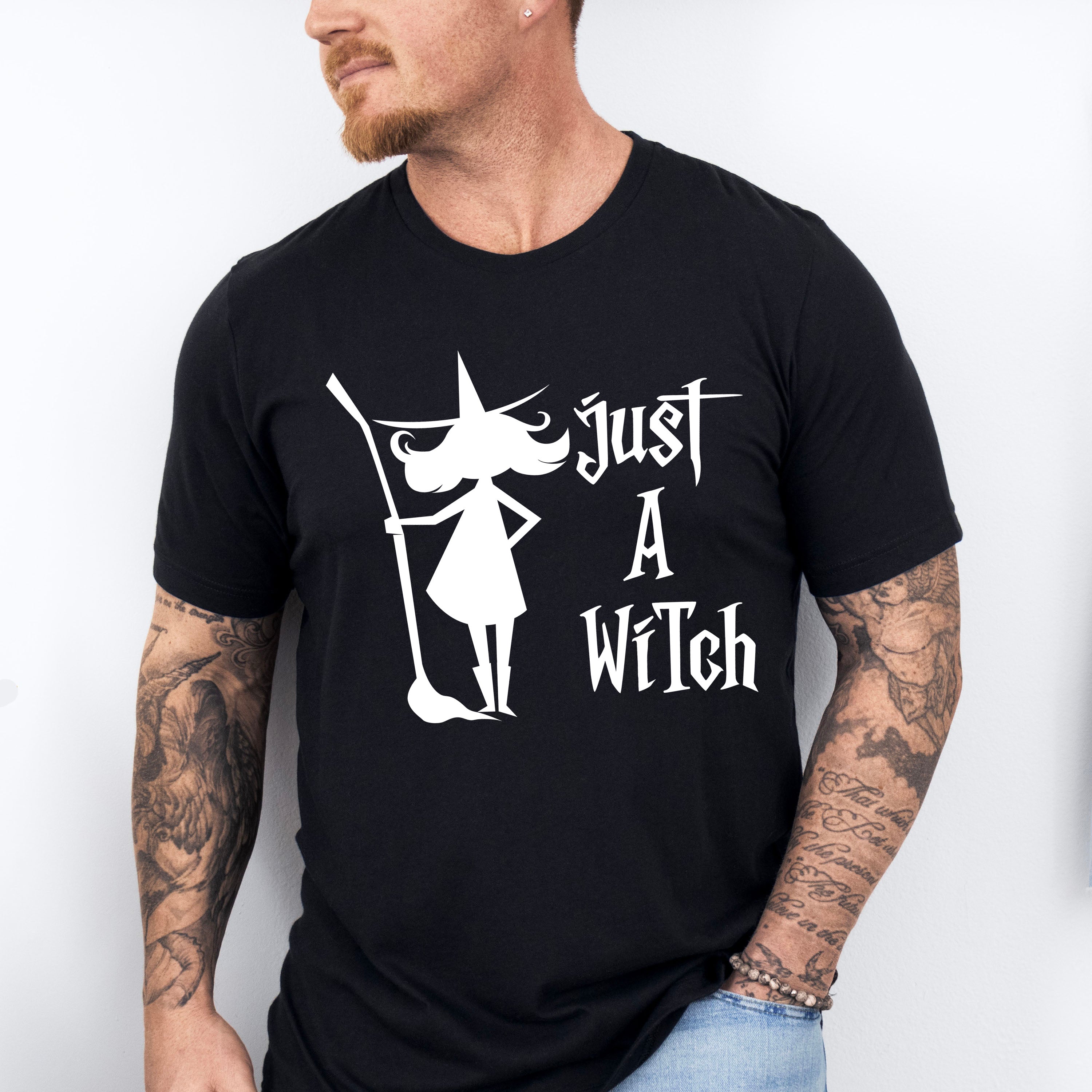 Just A Witch Design - Halloween Unisex Crewneck T-Shirt Sweatshirt Hoodie
