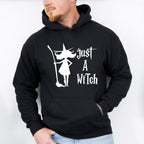 Just A Witch Design - Halloween Unisex Crewneck T-Shirt Sweatshirt Hoodie