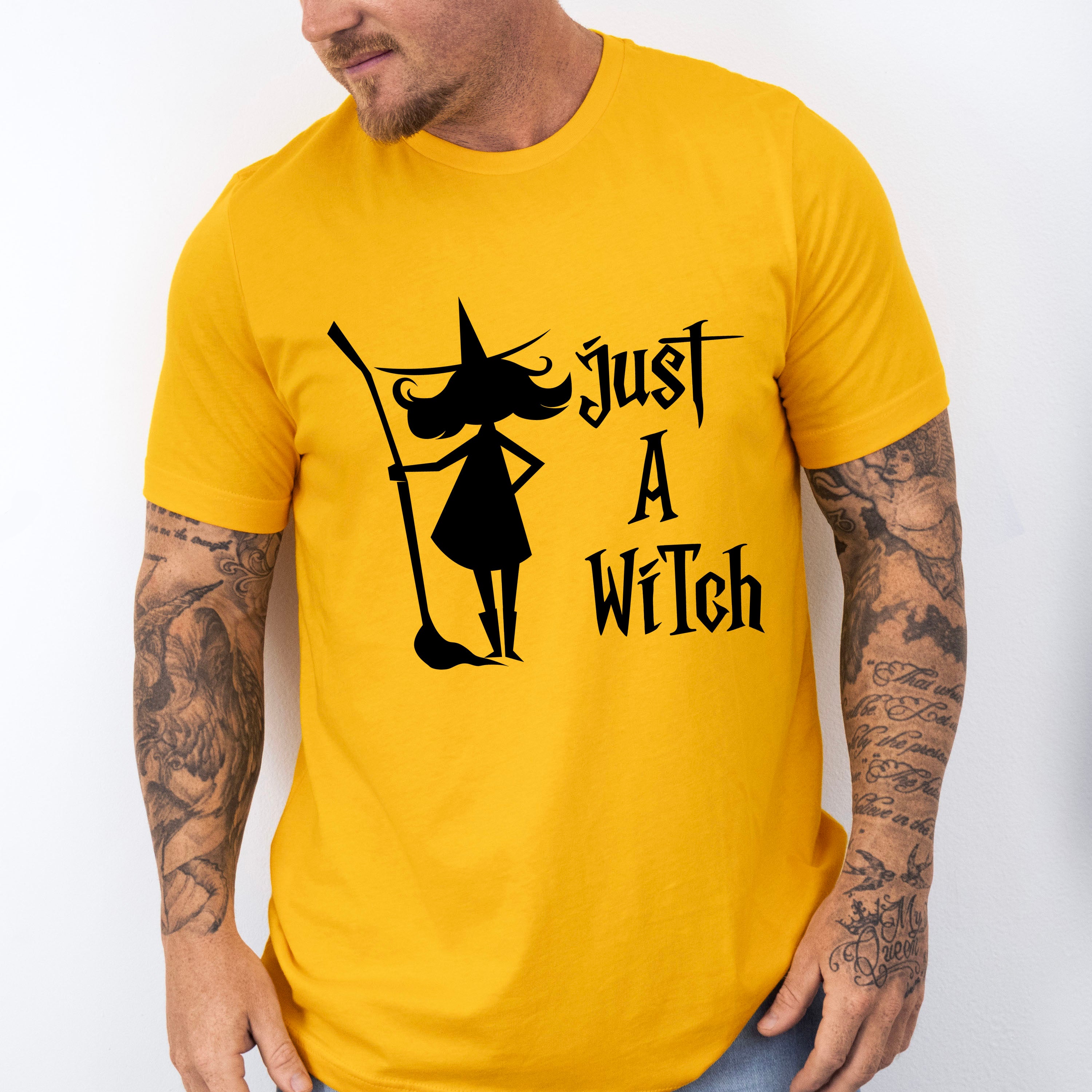 Just A Witch Design - Halloween Unisex Crewneck T-Shirt Sweatshirt Hoodie