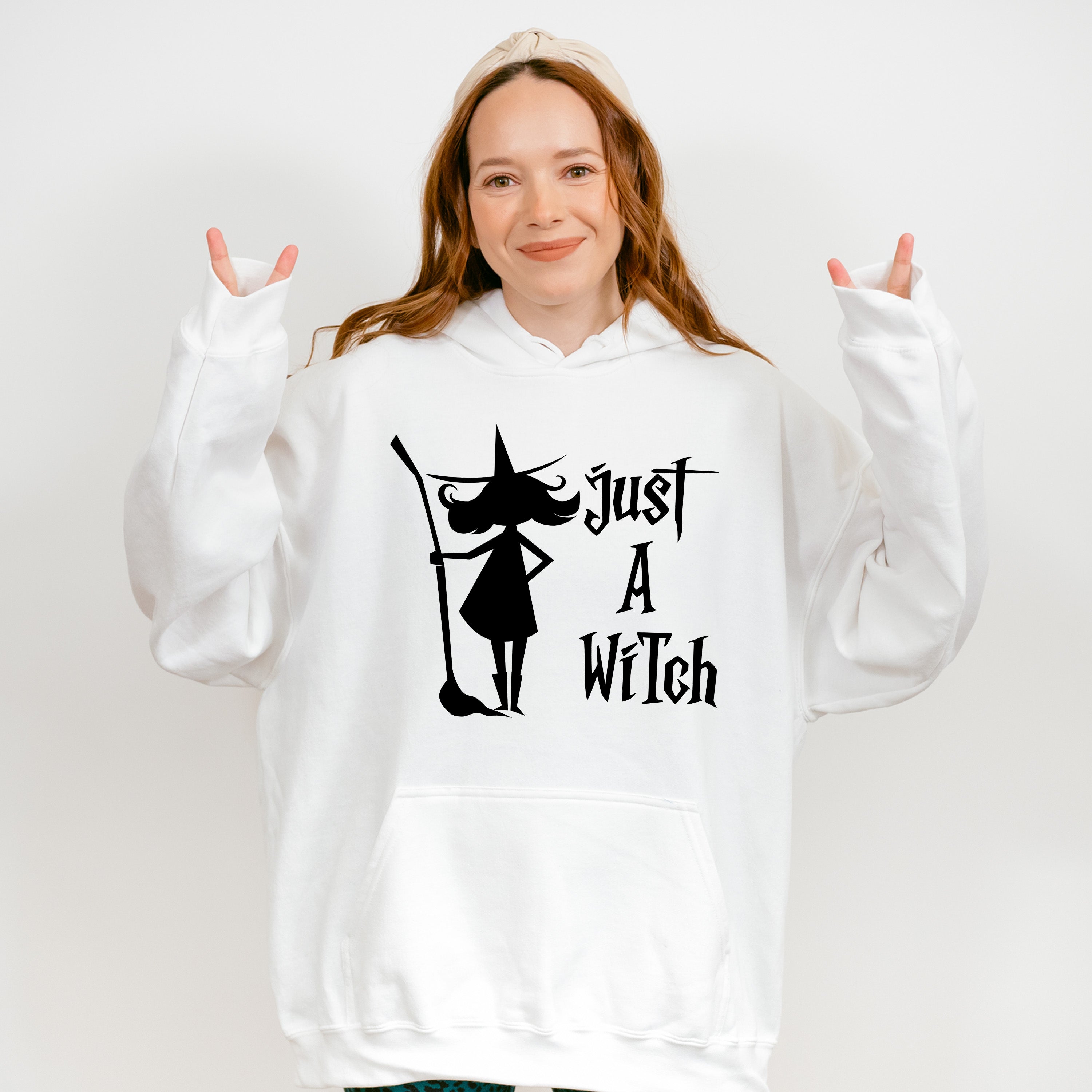 Just A Witch Design - Halloween Unisex Crewneck T-Shirt Sweatshirt Hoodie