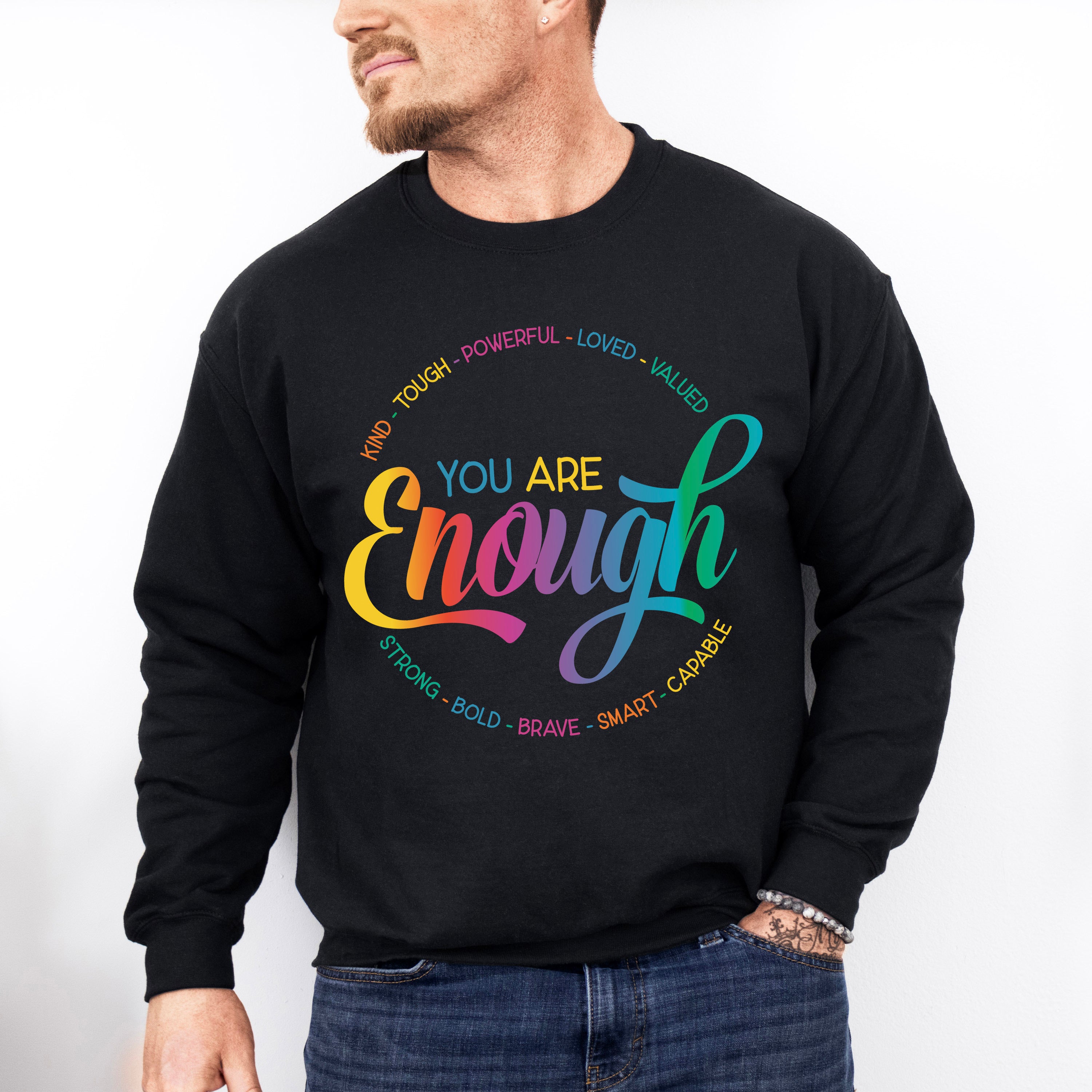 You Are Enough Mental Health Theme T-shirt, Hoodie, Sweatshirt