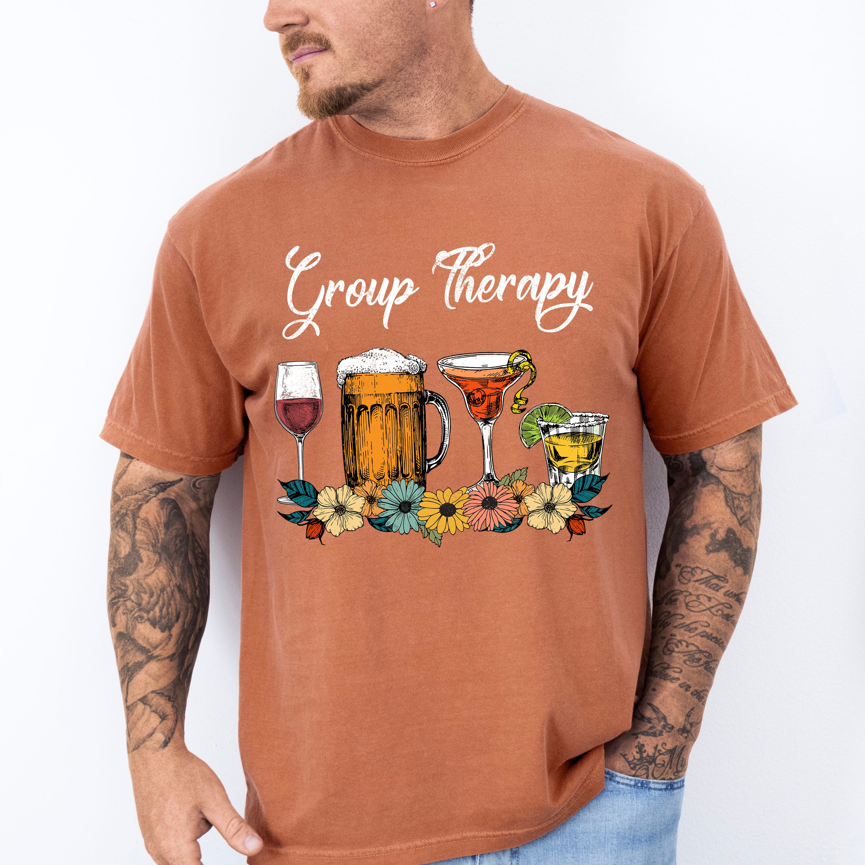 Group Therapy Drinks Mental Health Theme T-shirt, Hoodie, Sweatshirt
