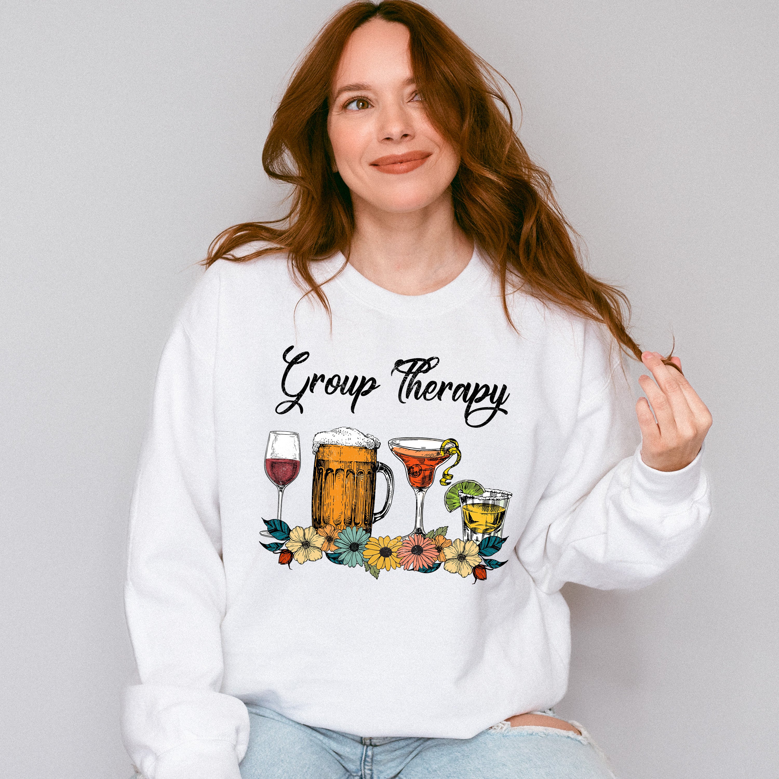 Group Therapy Drinks Mental Health Theme T-shirt, Hoodie, Sweatshirt