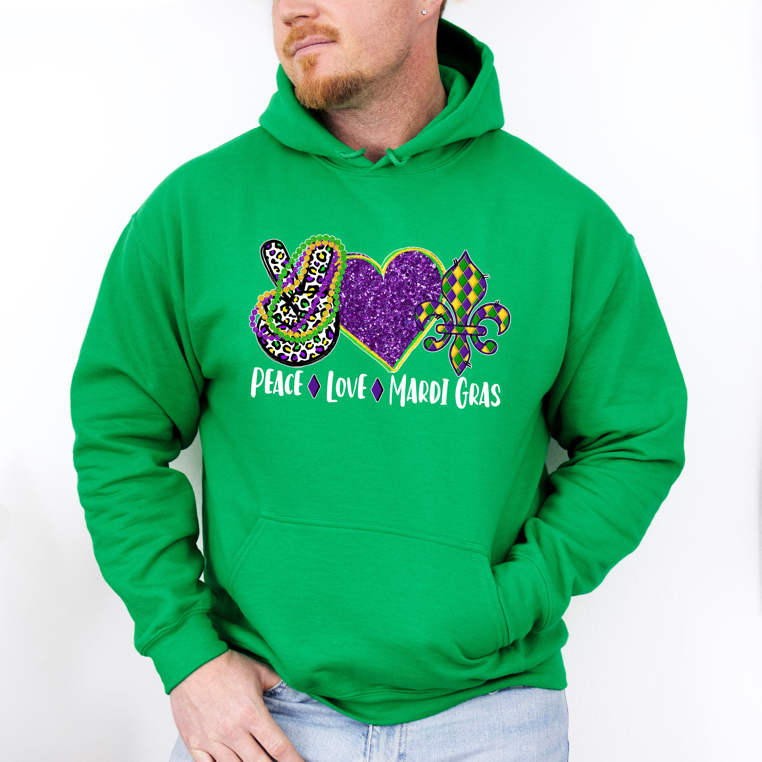 Peace Love Mardi Gras Theme T-shirt, Hoodie, Sweatshirt