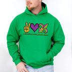 Peace Love Mardi Gras Theme T-shirt, Hoodie, Sweatshirt