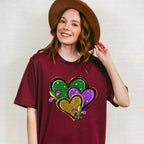 Hearts and Fleur De Lis Mardi Gras Theme T-shirt, Hoodie, Sweatshirt