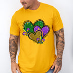 Hearts and Fleur De Lis Mardi Gras Theme T-shirt, Hoodie, Sweatshirt