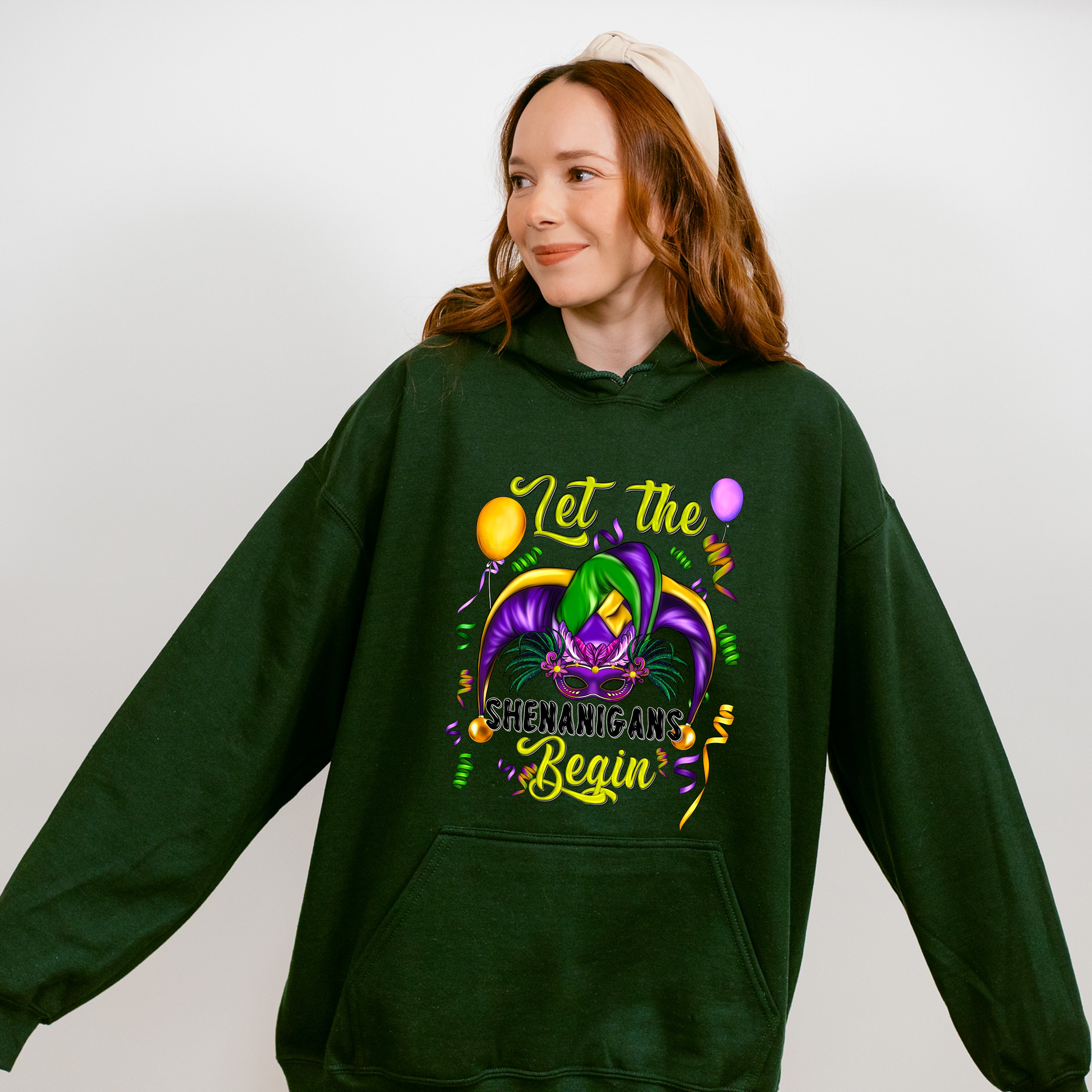 Let The Shenanigans Begin Mardi Gras Theme T-shirt, Hoodie, Sweatshirt