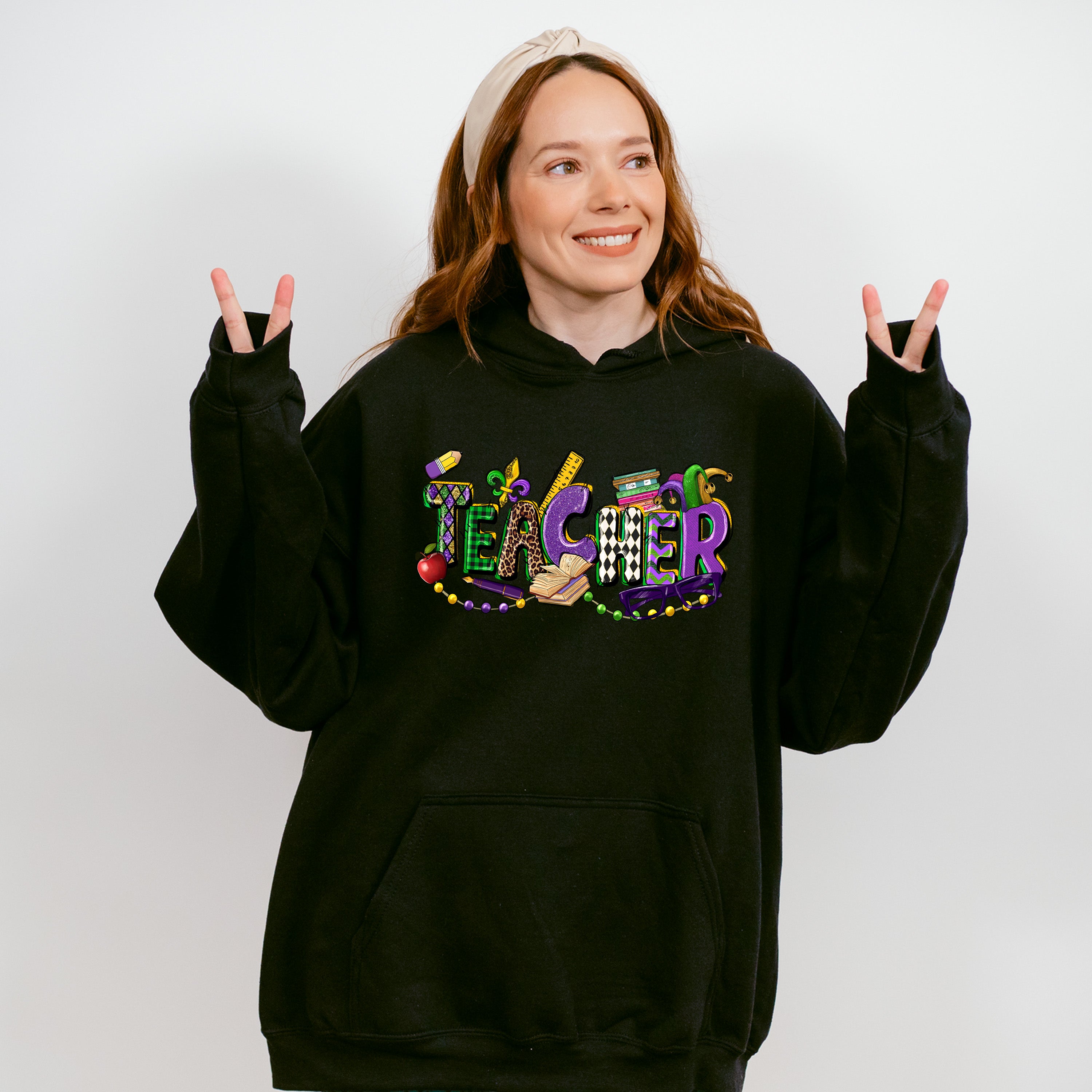 Teacher Mardi Gras Theme T-shirt, Hoodie, Sweatshirt