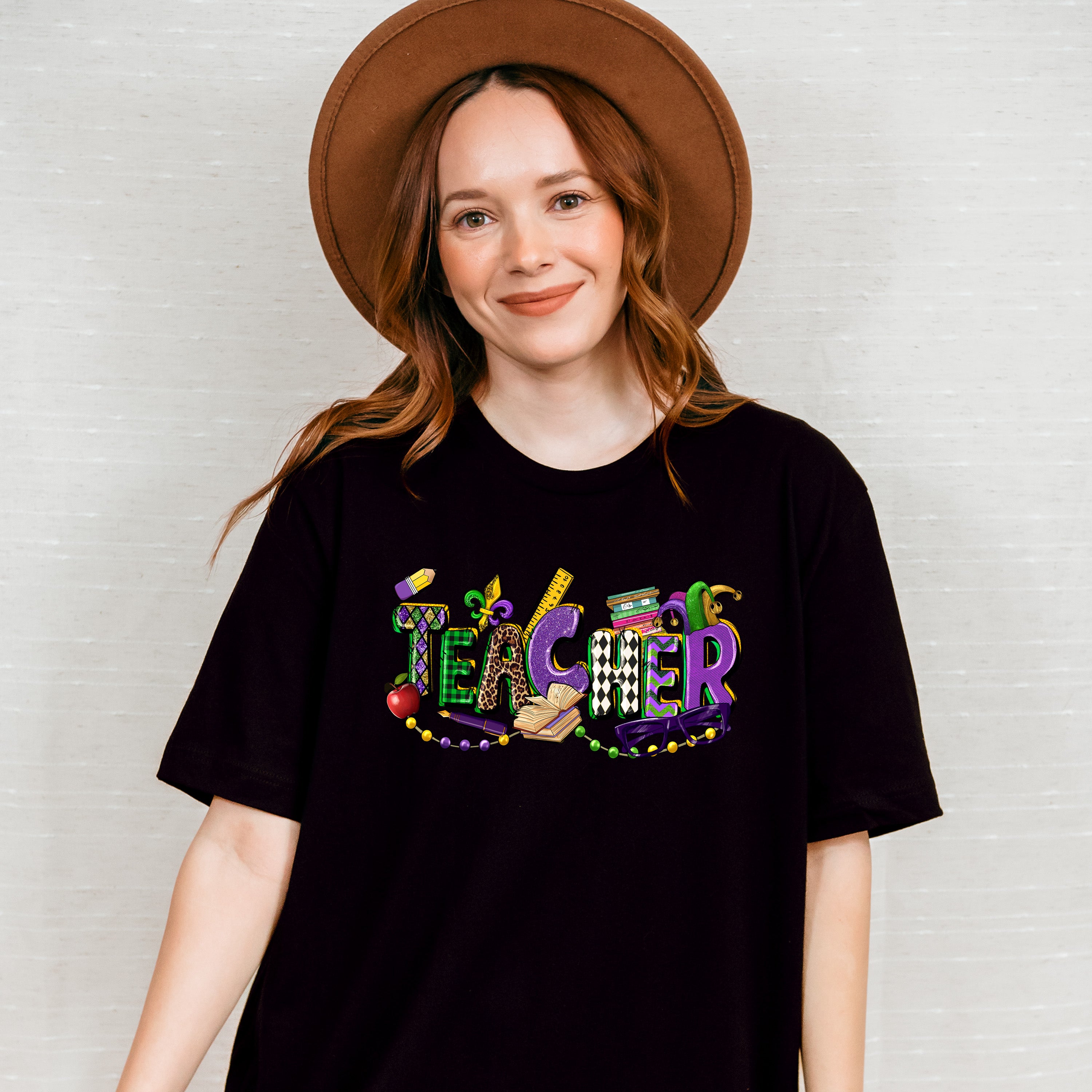 Teacher Mardi Gras Theme T-shirt, Hoodie, Sweatshirt