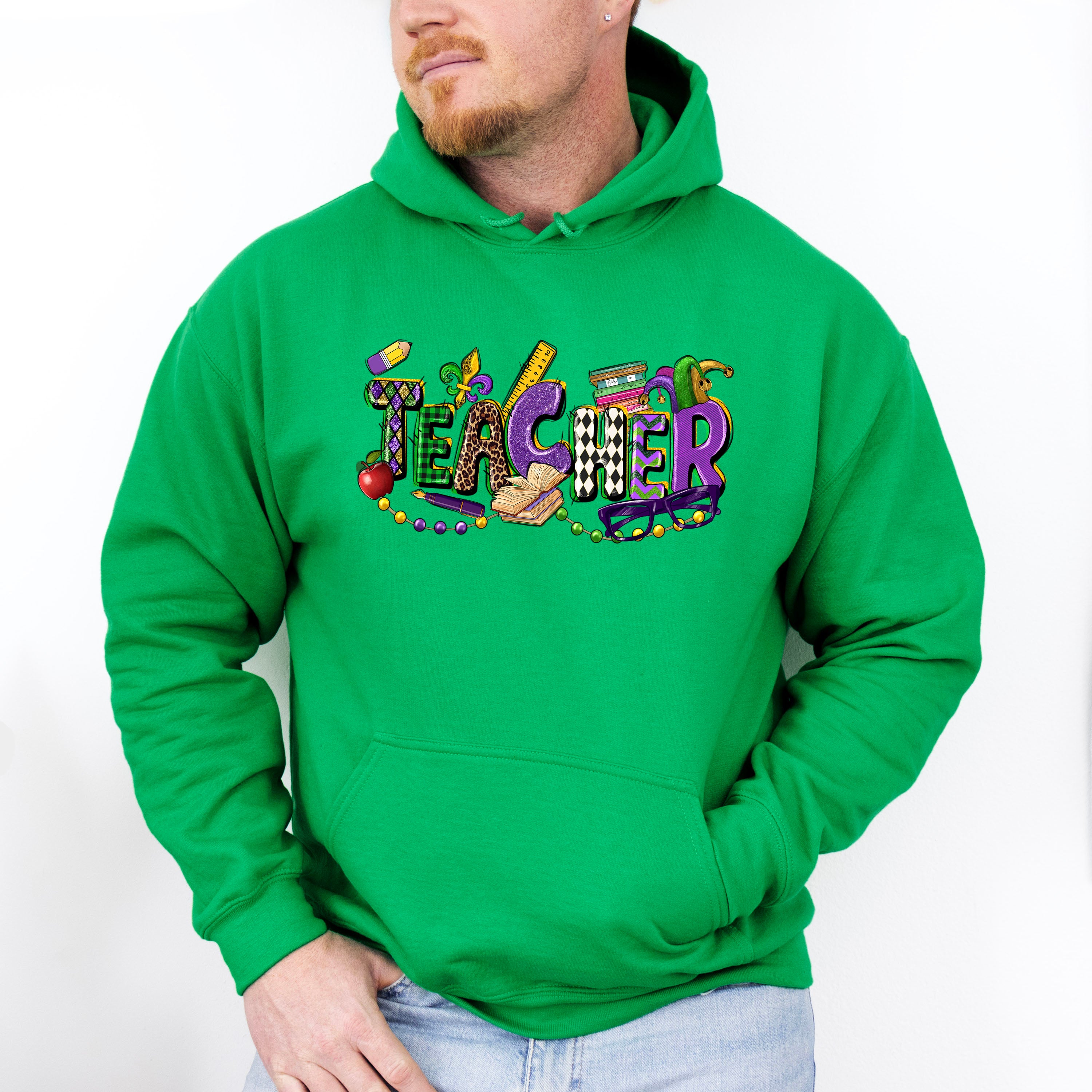 Teacher Mardi Gras Theme T-shirt, Hoodie, Sweatshirt