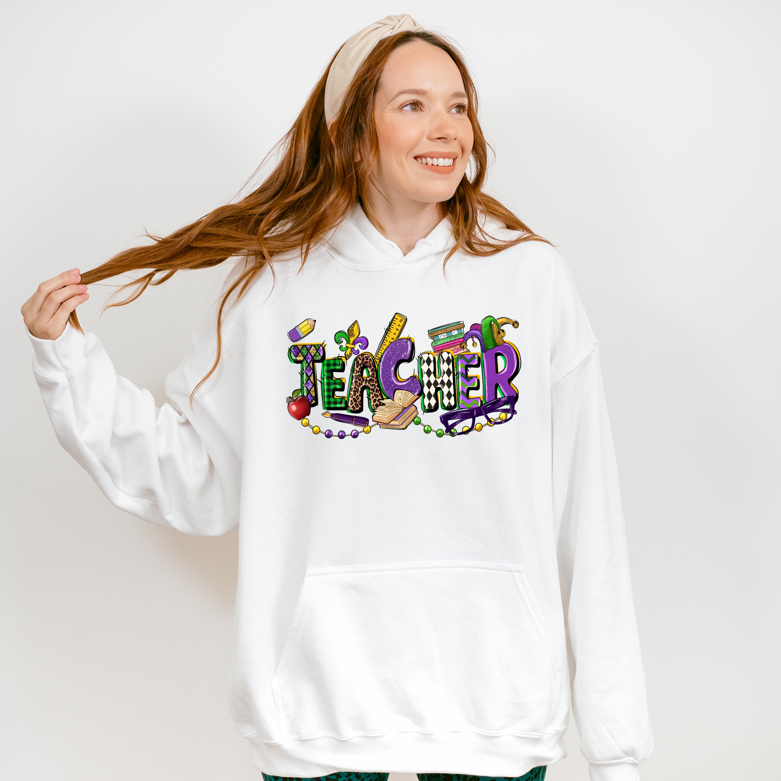 Teacher Mardi Gras Theme T-shirt, Hoodie, Sweatshirt