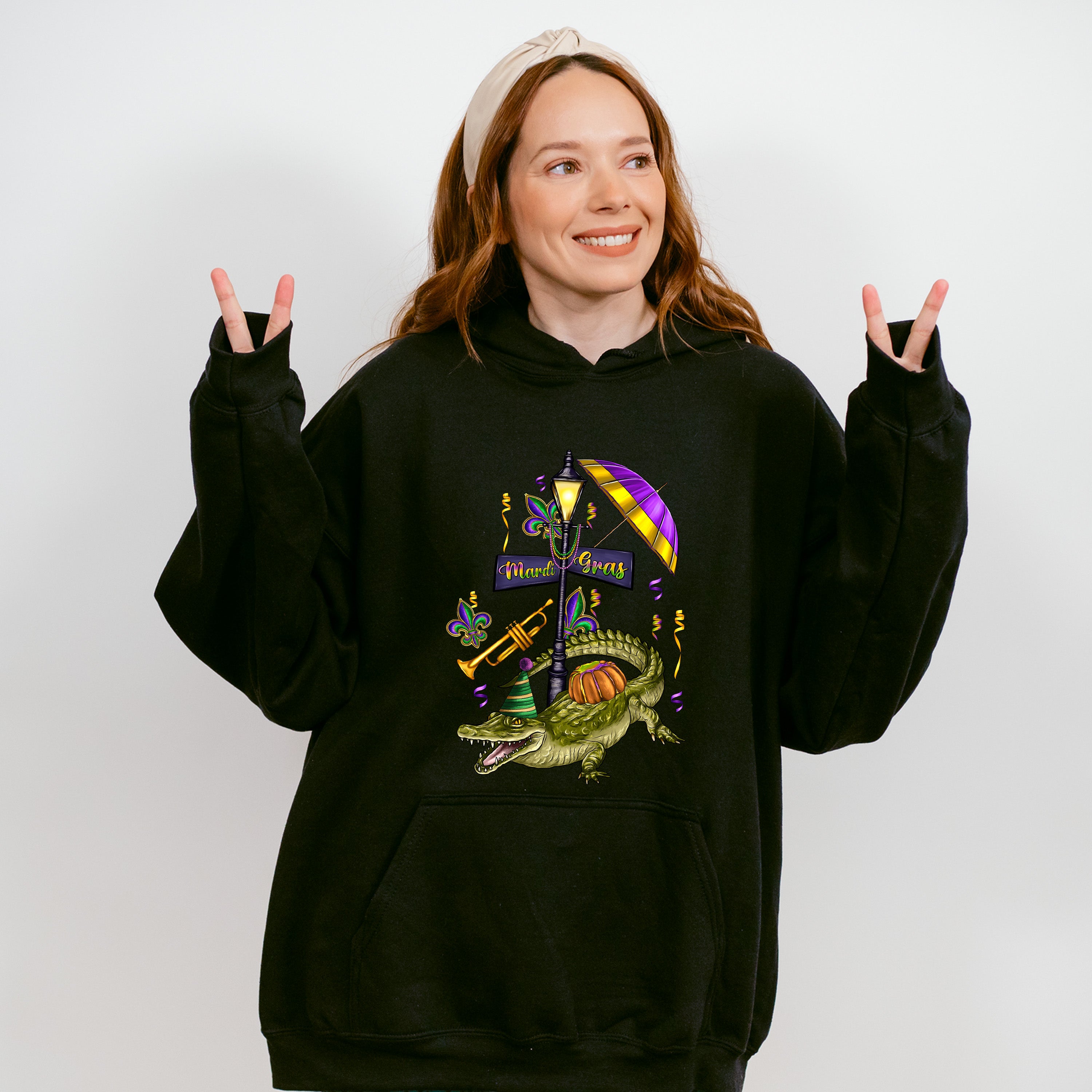 Mardi Gras Gator Theme T-shirt, Hoodie, Sweatshirt