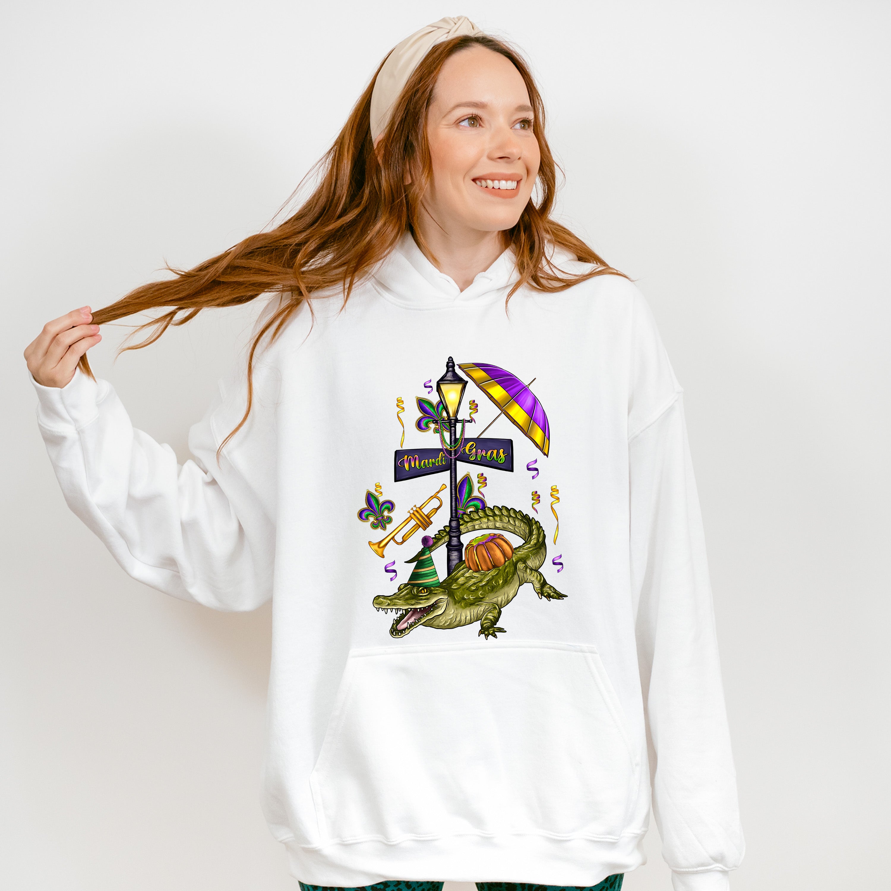 Mardi Gras Gator Theme T-shirt, Hoodie, Sweatshirt