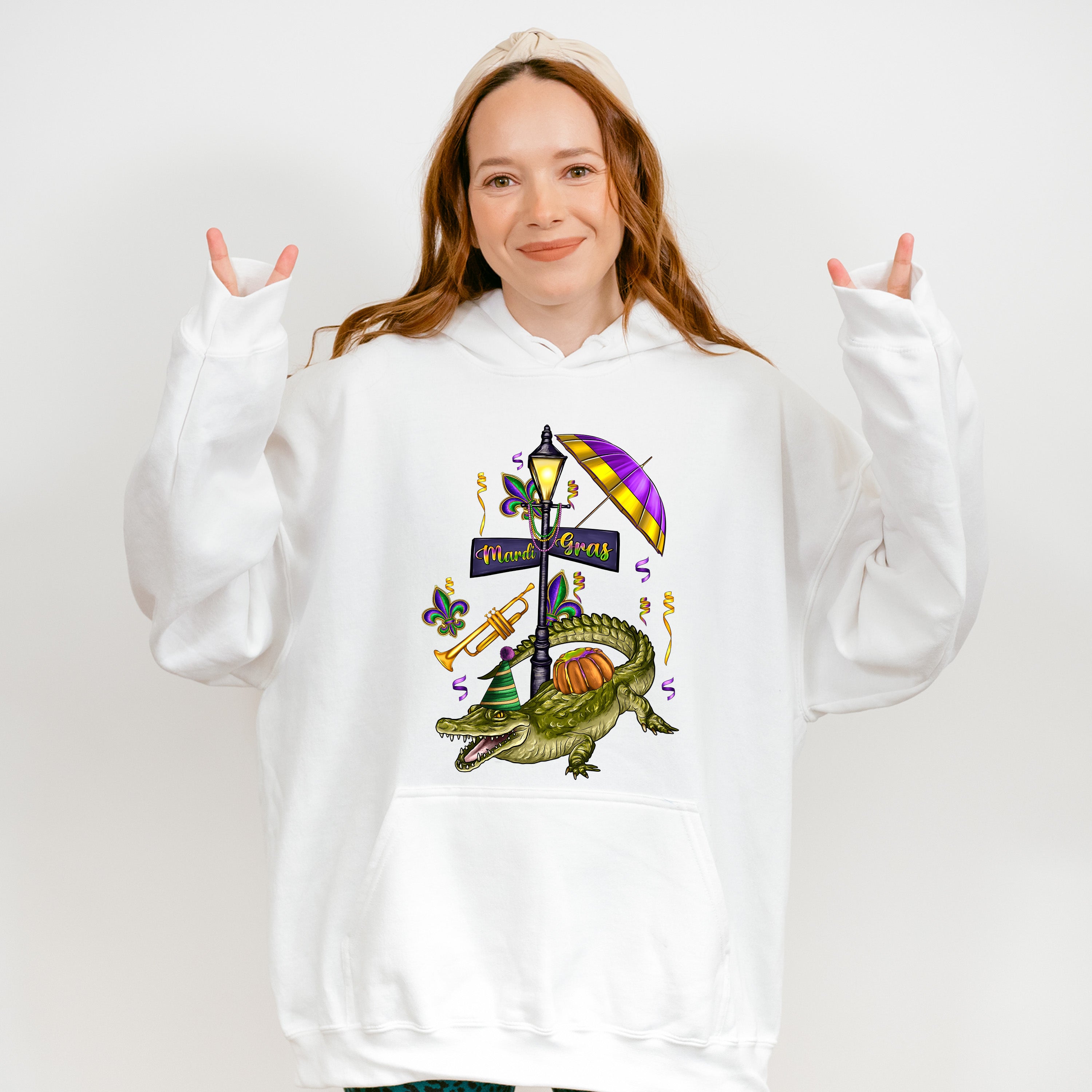 Mardi Gras Gator Theme T-shirt, Hoodie, Sweatshirt