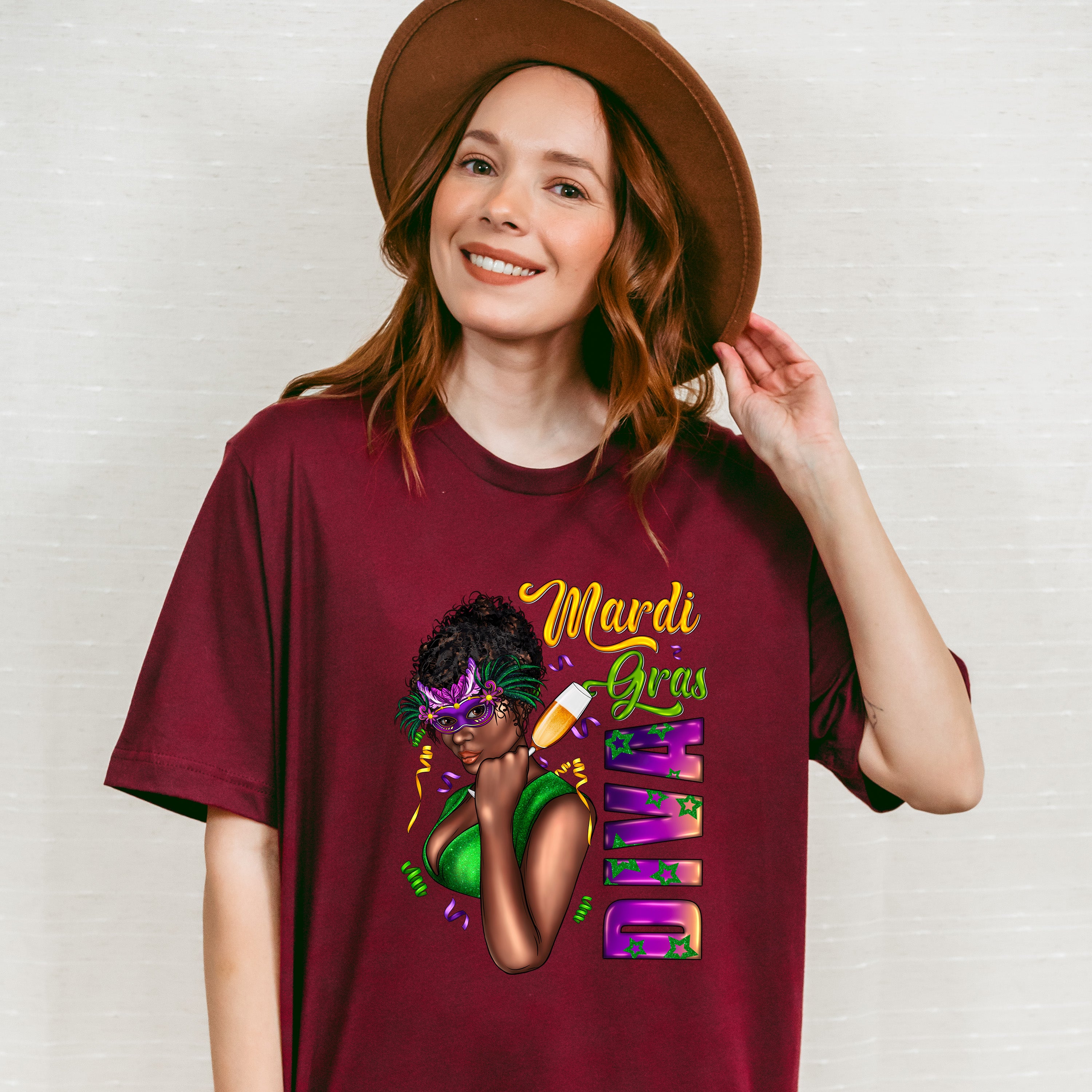 Mardi Gras Diva Theme T-shirt, Hoodie, Sweatshirt