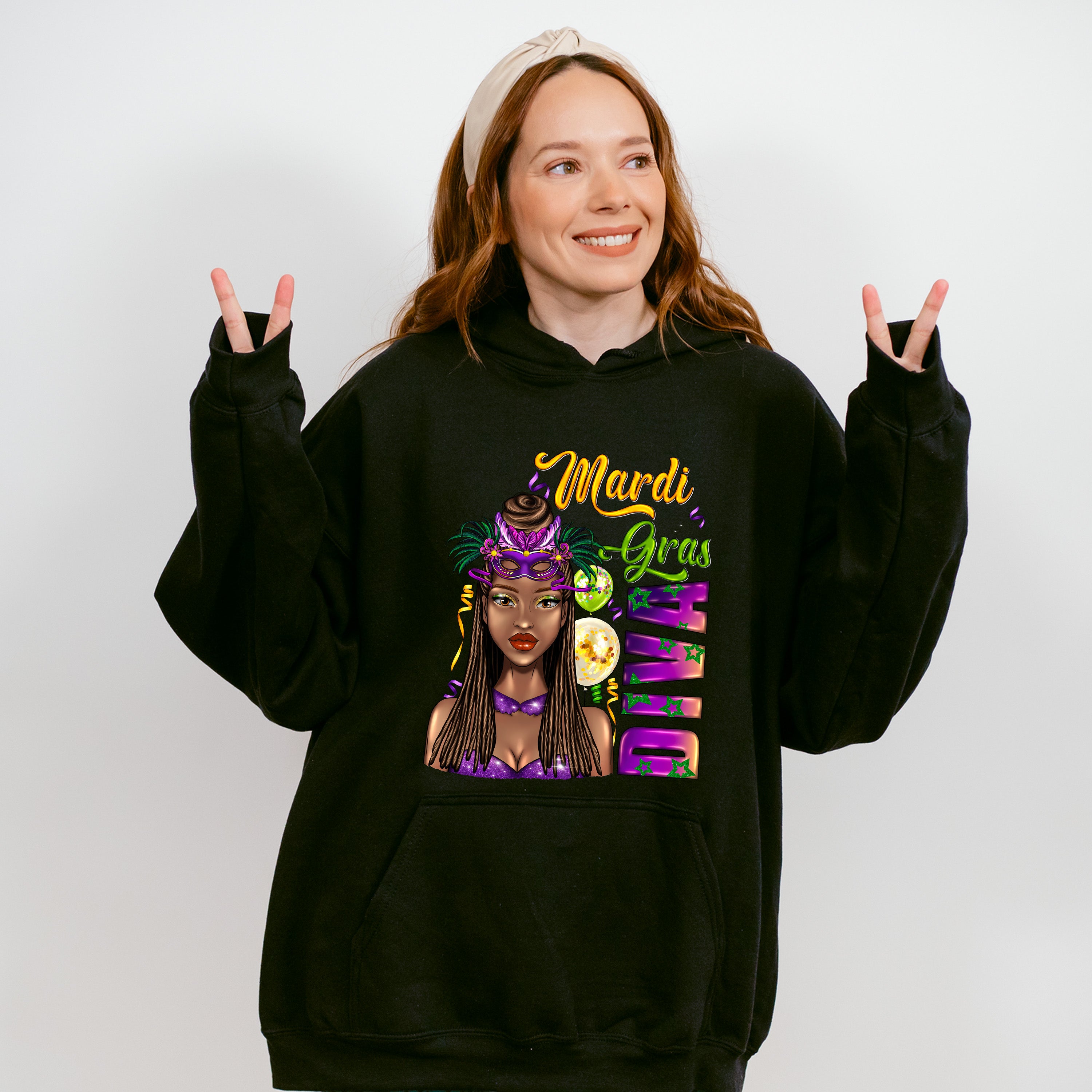 Mardi Gras Diva Theme T-shirt, Hoodie, Sweatshirt
