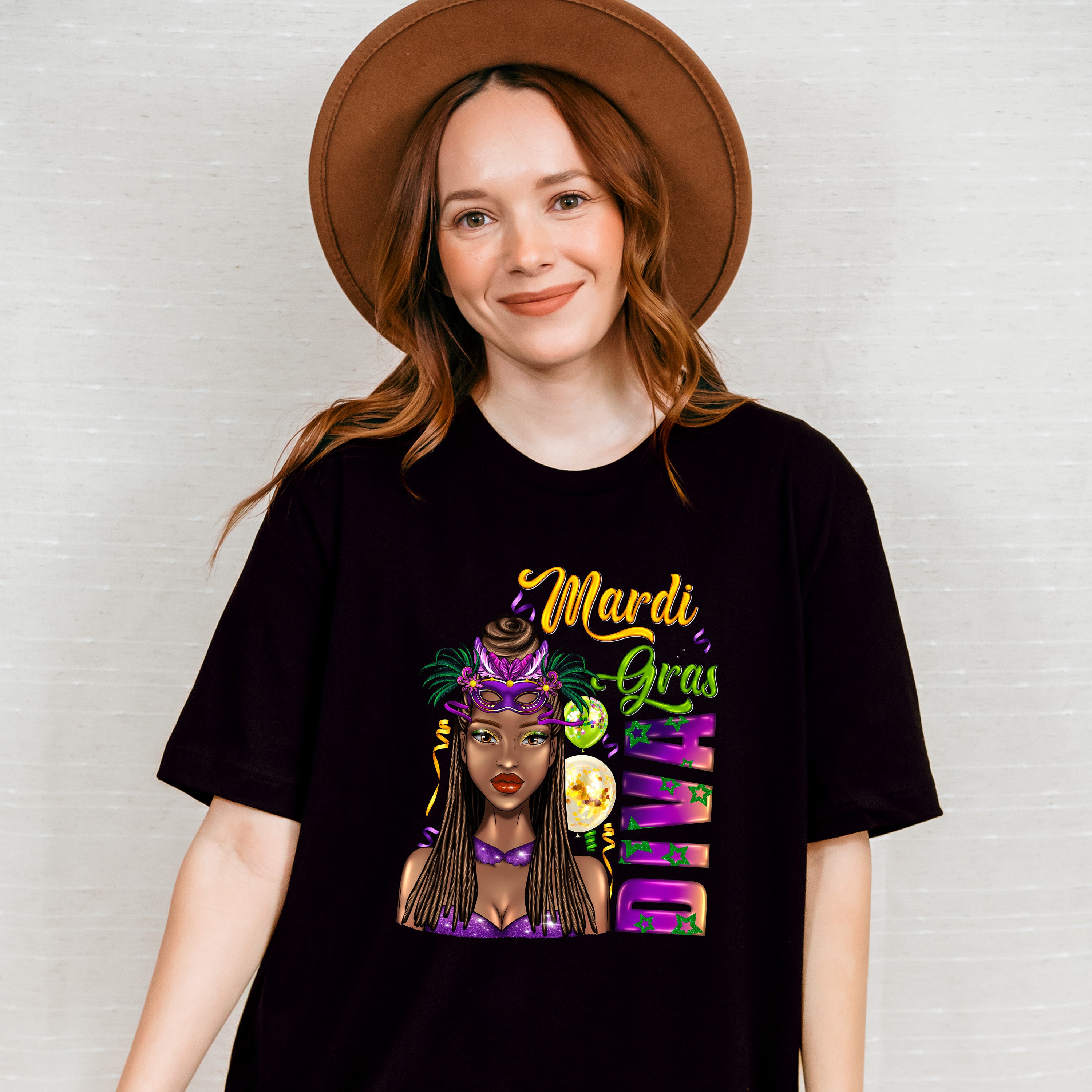 Mardi Gras Diva Theme T-shirt, Hoodie, Sweatshirt
