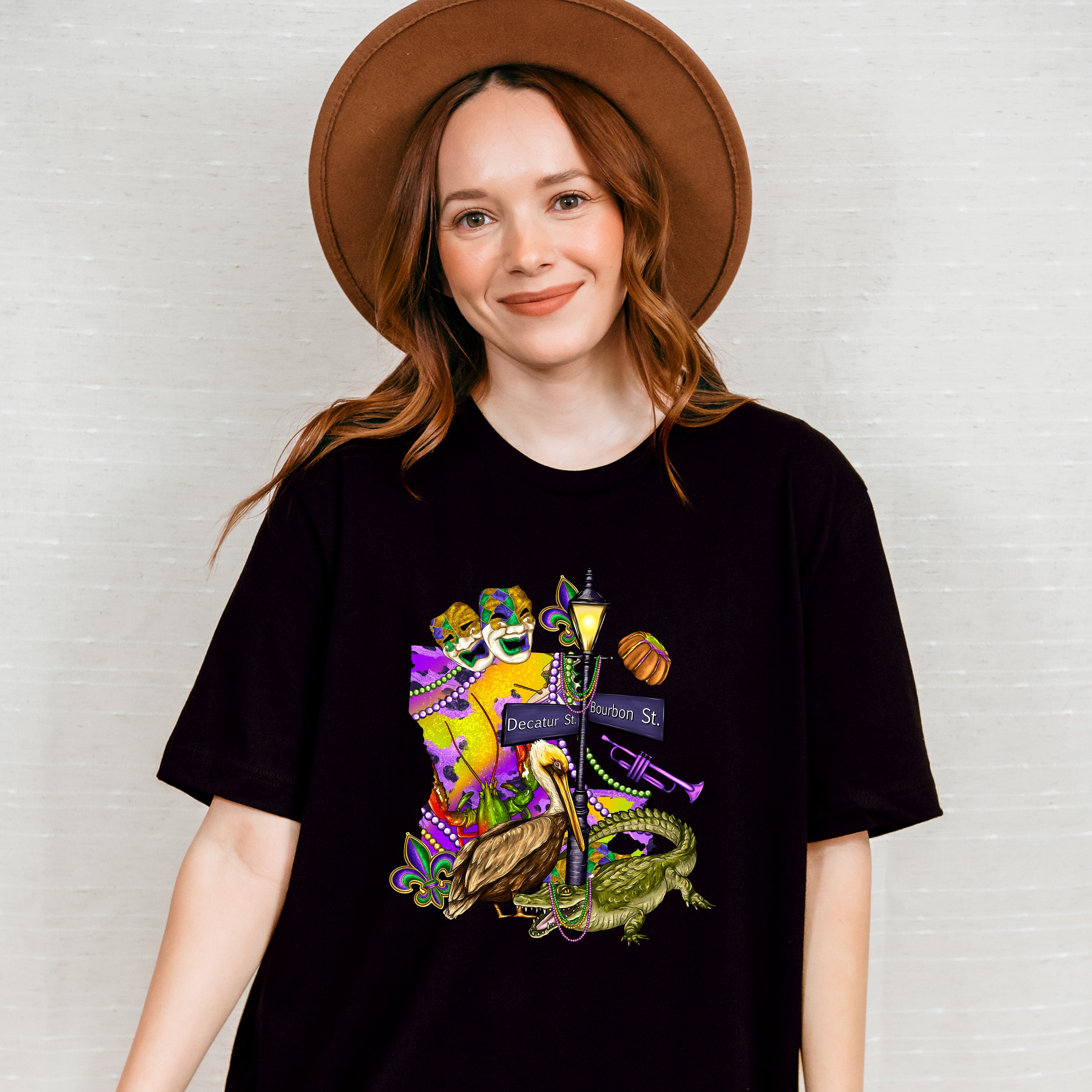 Bourbon St Mardi Gras Theme T-shirt, Hoodie, Sweatshirt