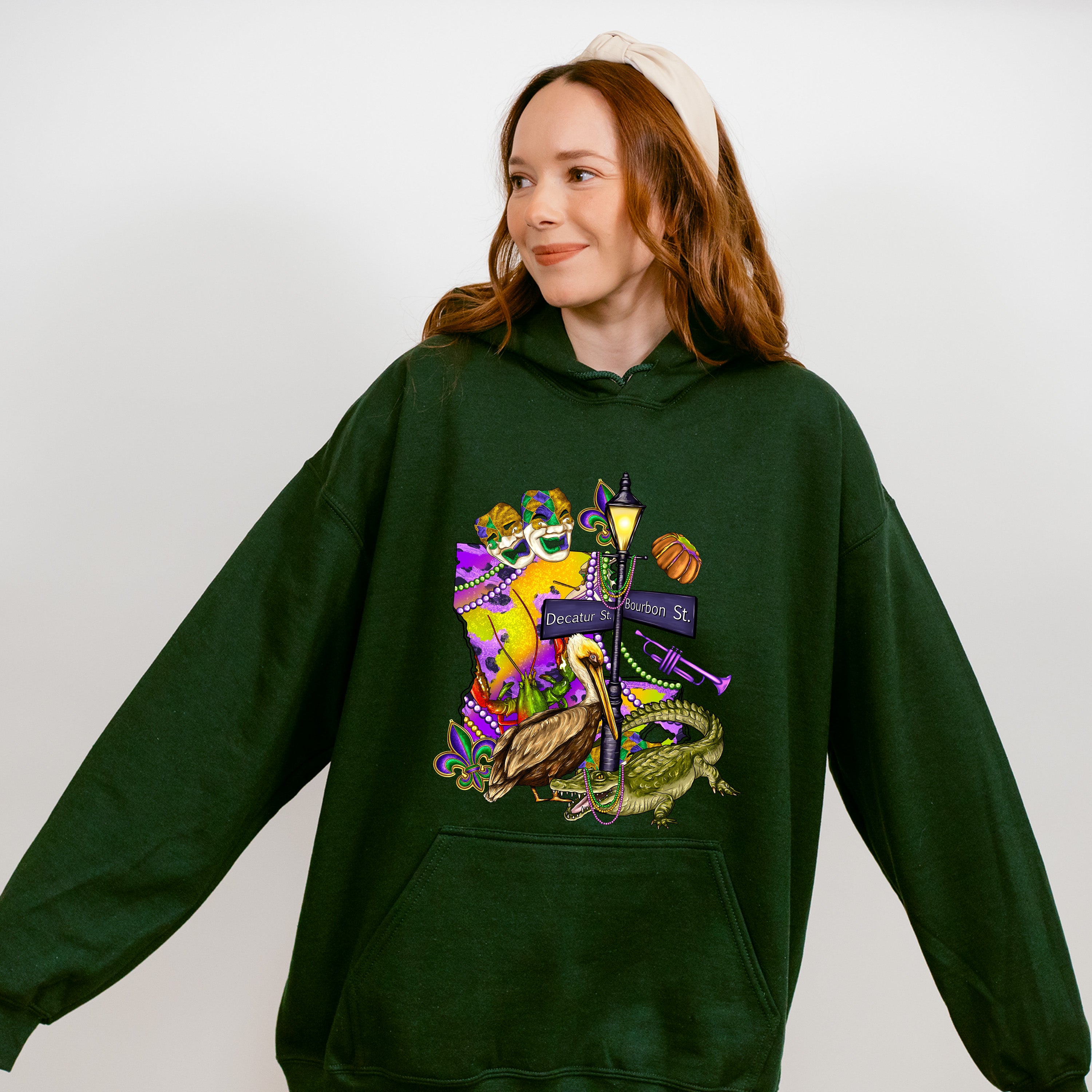 Bourbon St Mardi Gras Theme T-shirt, Hoodie, Sweatshirt