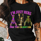 Just Here For The Crawfish Mardi Gras Theme T-shirt, Hoodie, Sweatshirt