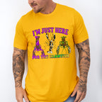 Just Here For The Crawfish Mardi Gras Theme T-shirt, Hoodie, Sweatshirt