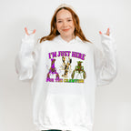 Just Here For The Crawfish Mardi Gras Theme T-shirt, Hoodie, Sweatshirt