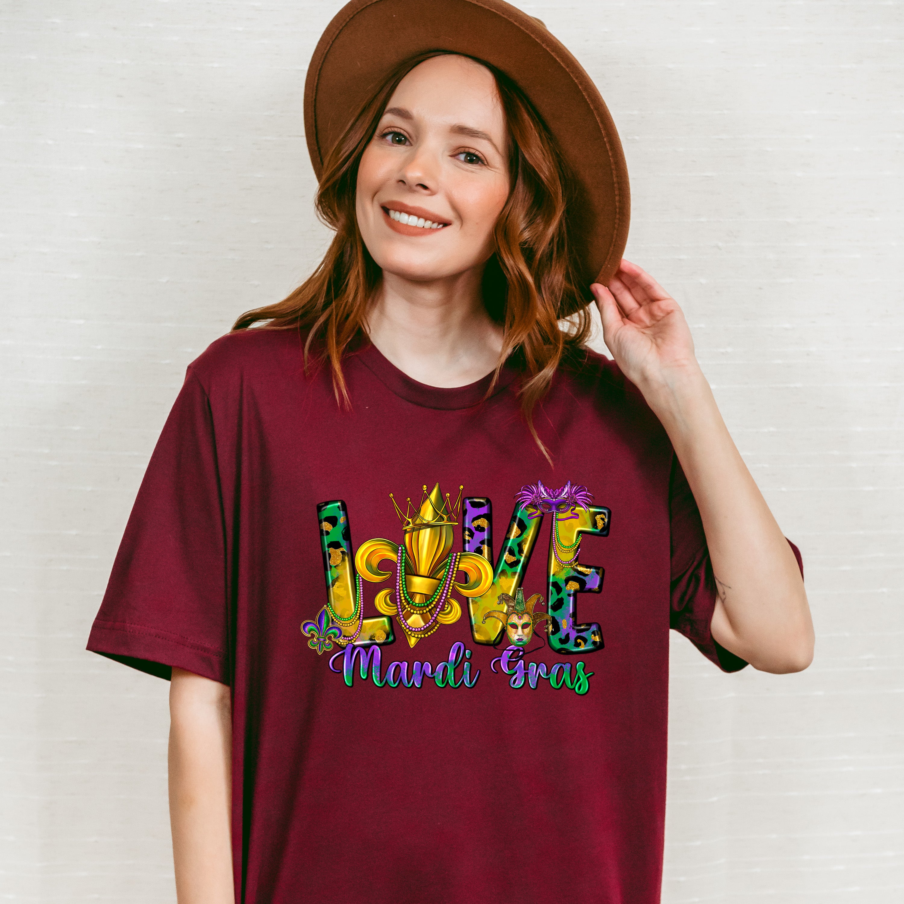 Love Mardi Gras Theme T-shirt, Hoodie, Sweatshirt