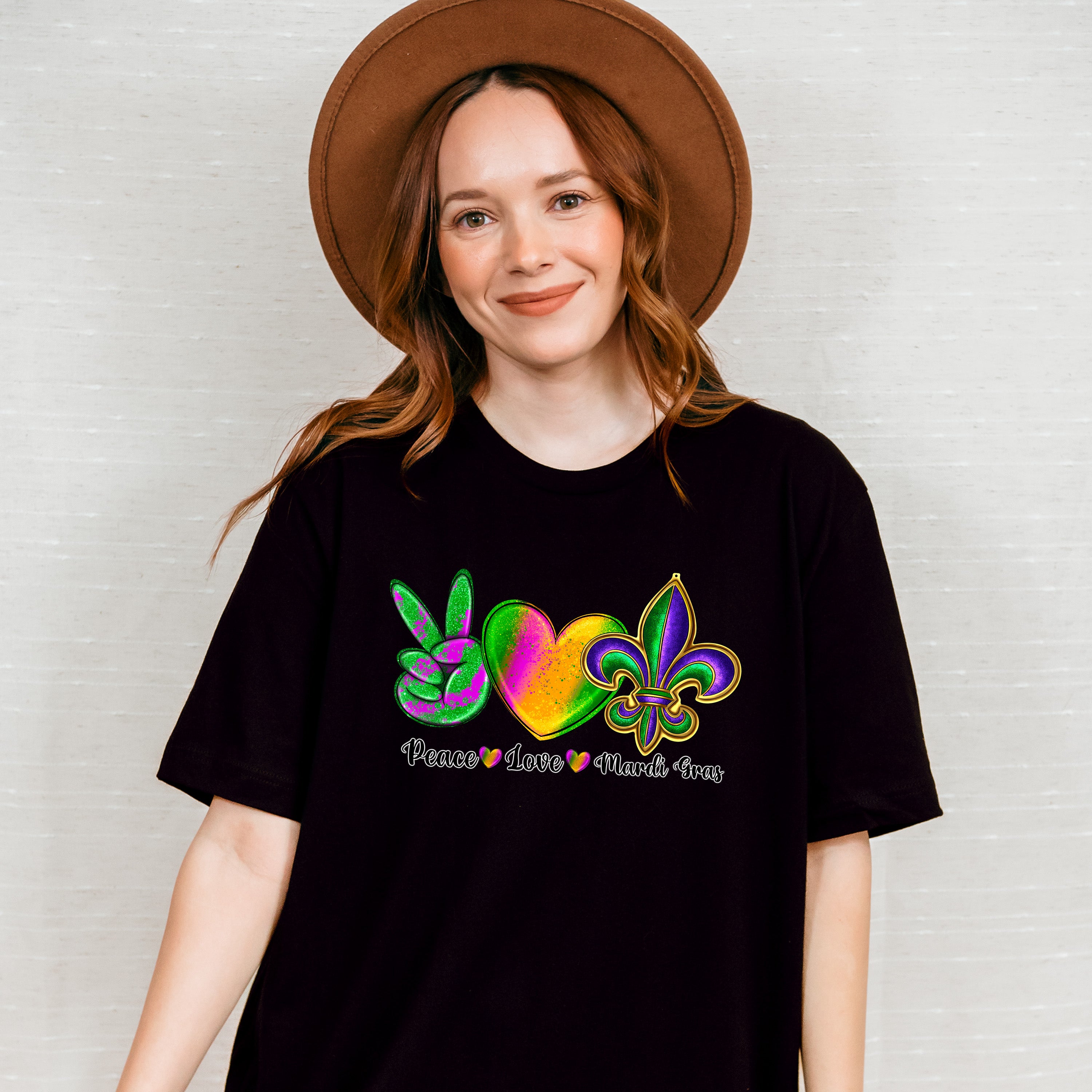 Peace Love Mardi Gras Theme T-shirt, Hoodie, Sweatshirt
