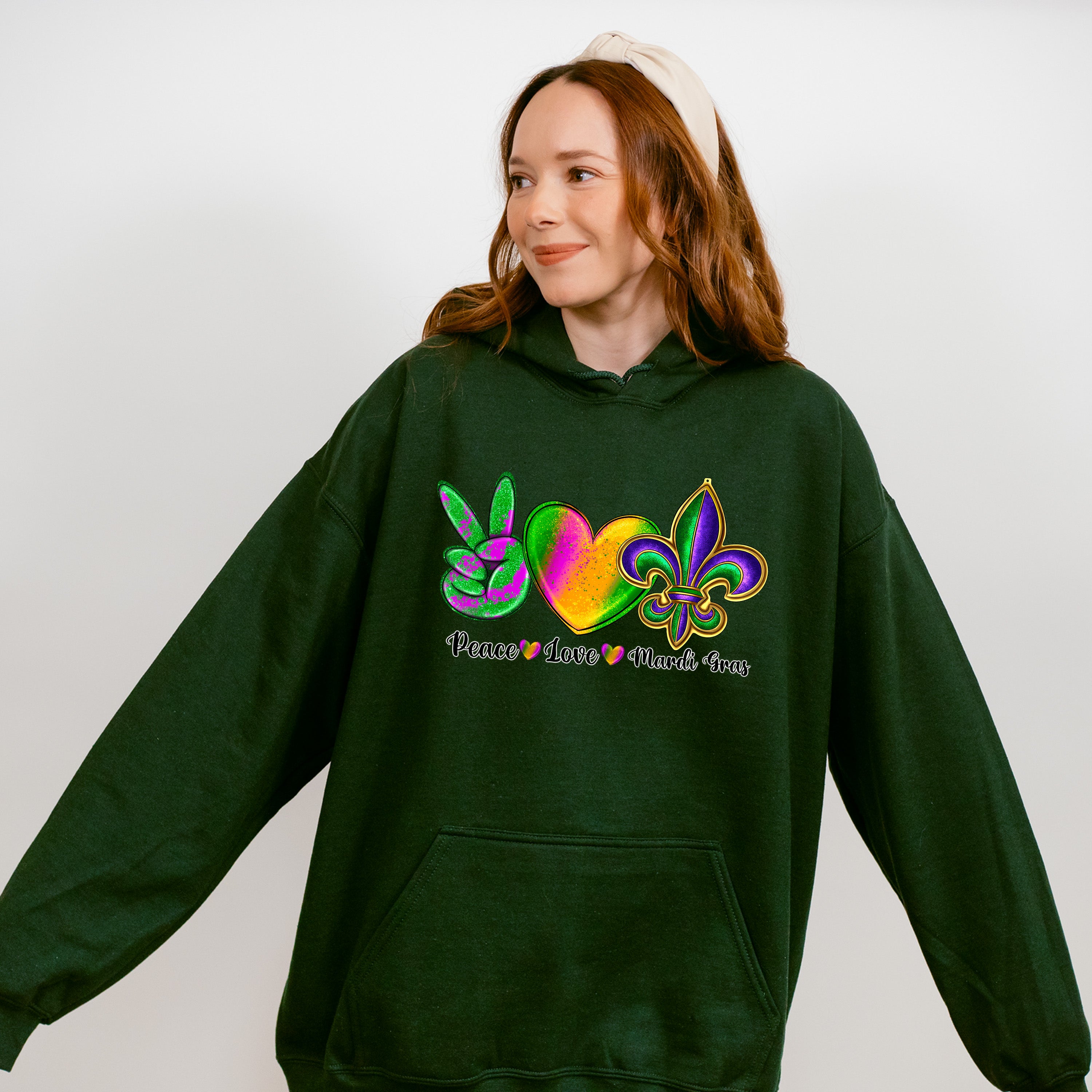 Peace Love Mardi Gras Theme T-shirt, Hoodie, Sweatshirt