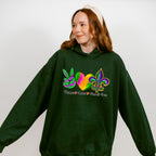 Peace Love Mardi Gras Theme T-shirt, Hoodie, Sweatshirt