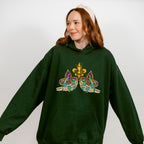 Fleur De Lis Skeleton Hands Mardi Gras Theme T-shirt, Hoodie, Sweatshirt