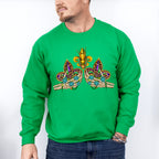 Fleur De Lis Skeleton Hands Mardi Gras Theme T-shirt, Hoodie, Sweatshirt