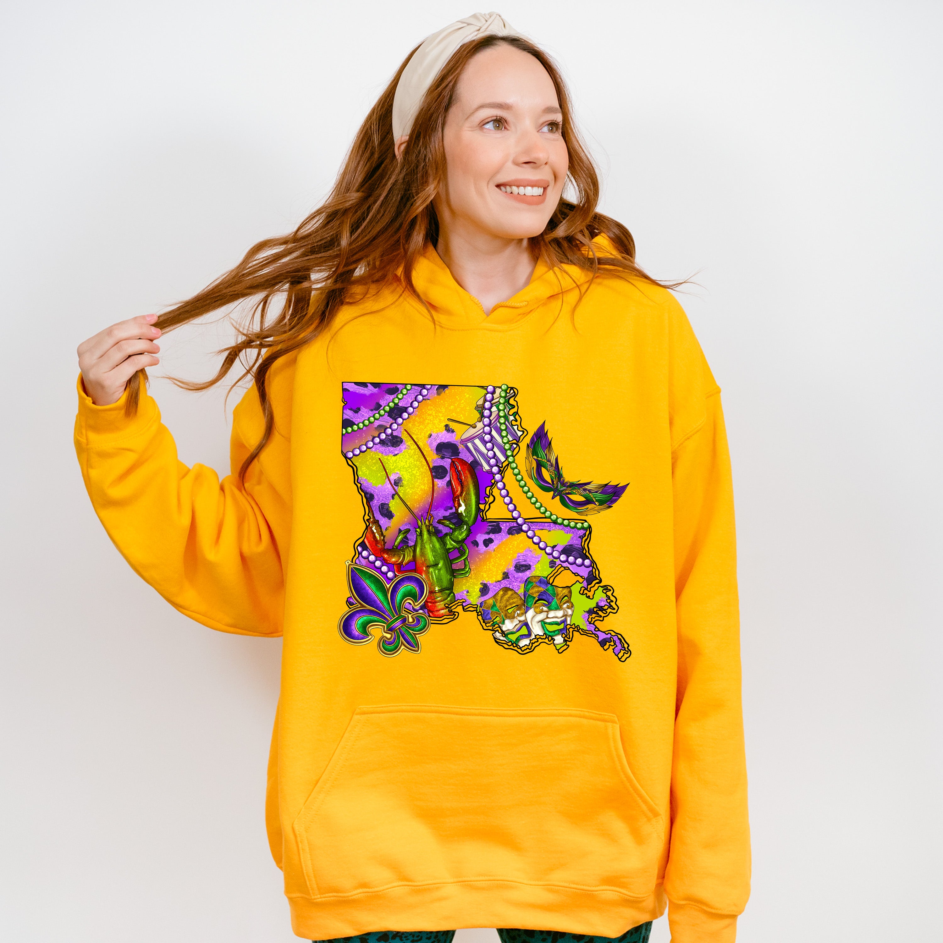 Louisiana Beads Mardi Gras Theme T-shirt, Hoodie, Sweatshirt