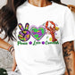 Peace Love Mardi Gras Theme T-shirt, Hoodie, Sweatshirt