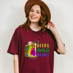 Beers and Beads Mardi Gras Theme T-shirt, Hoodie, Sweatshirt