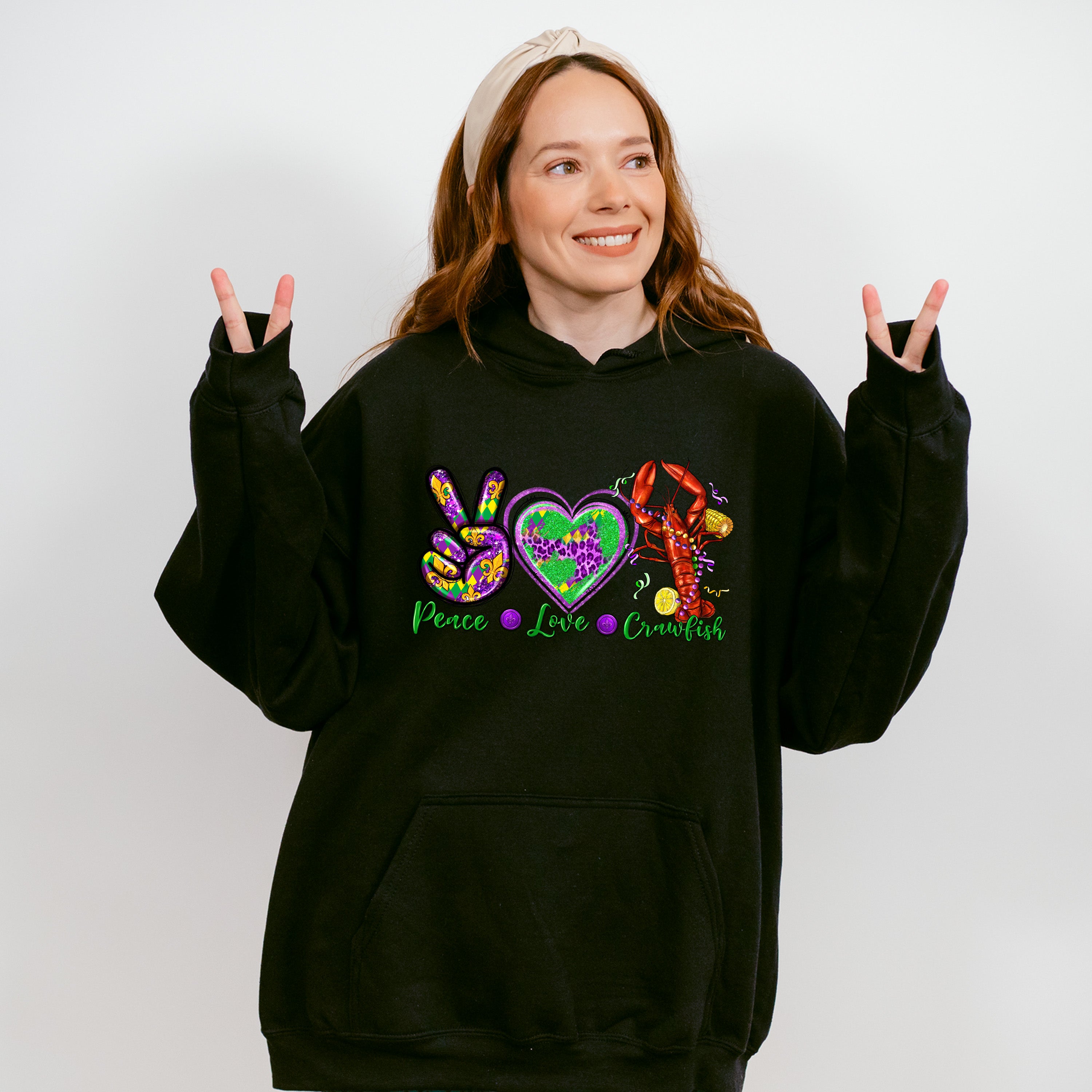 Peace Love Mardi Gras Theme T-shirt, Hoodie, Sweatshirt