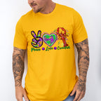 Peace Love Mardi Gras Theme T-shirt, Hoodie, Sweatshirt