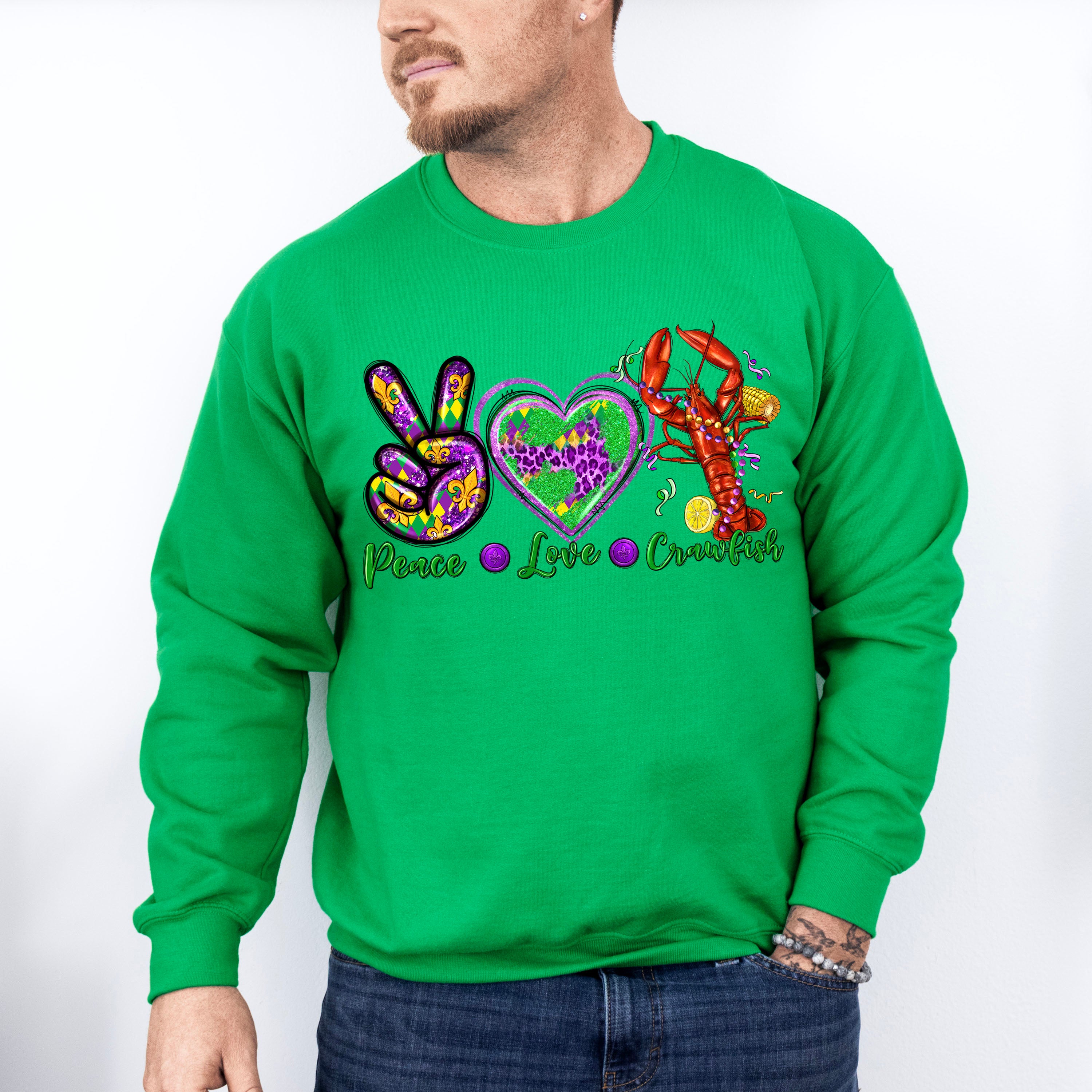 Peace Love Mardi Gras Theme T-shirt, Hoodie, Sweatshirt