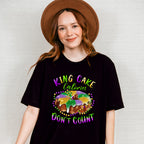 King Cake Calories Don't Count Mardi Gras Theme T-shirt, Hoodie, Sweatshirt