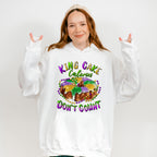 King Cake Calories Don't Count Mardi Gras Theme T-shirt, Hoodie, Sweatshirt